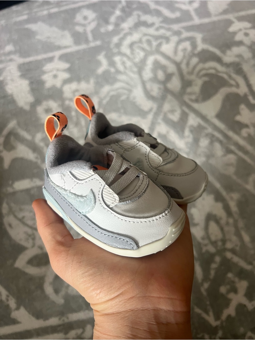 Nike Max 90 Crib SE (CB) Baby Bootie Toddler White Infant Soft Bottom shoes 2c